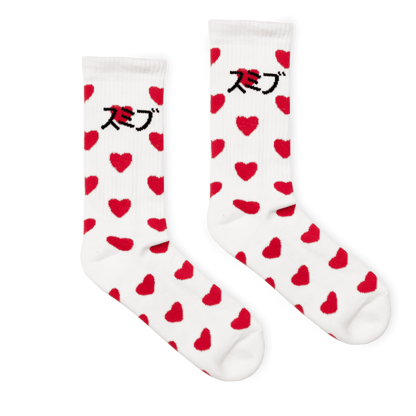 True Love Kata Socks | White - Red