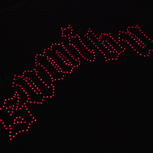 On Froze Tee | Black - Red | Close-up