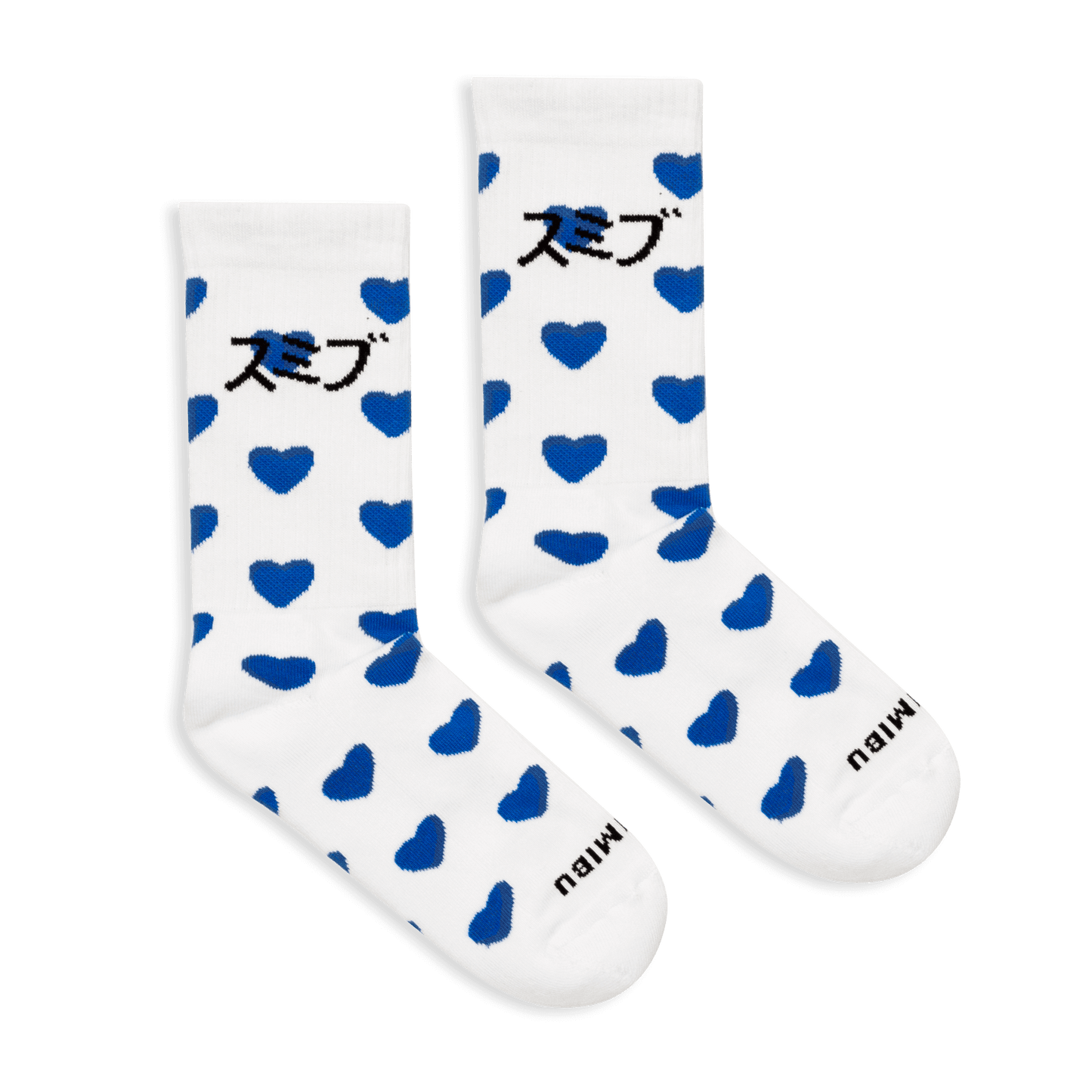 True Love Kata Socks | White - Blue