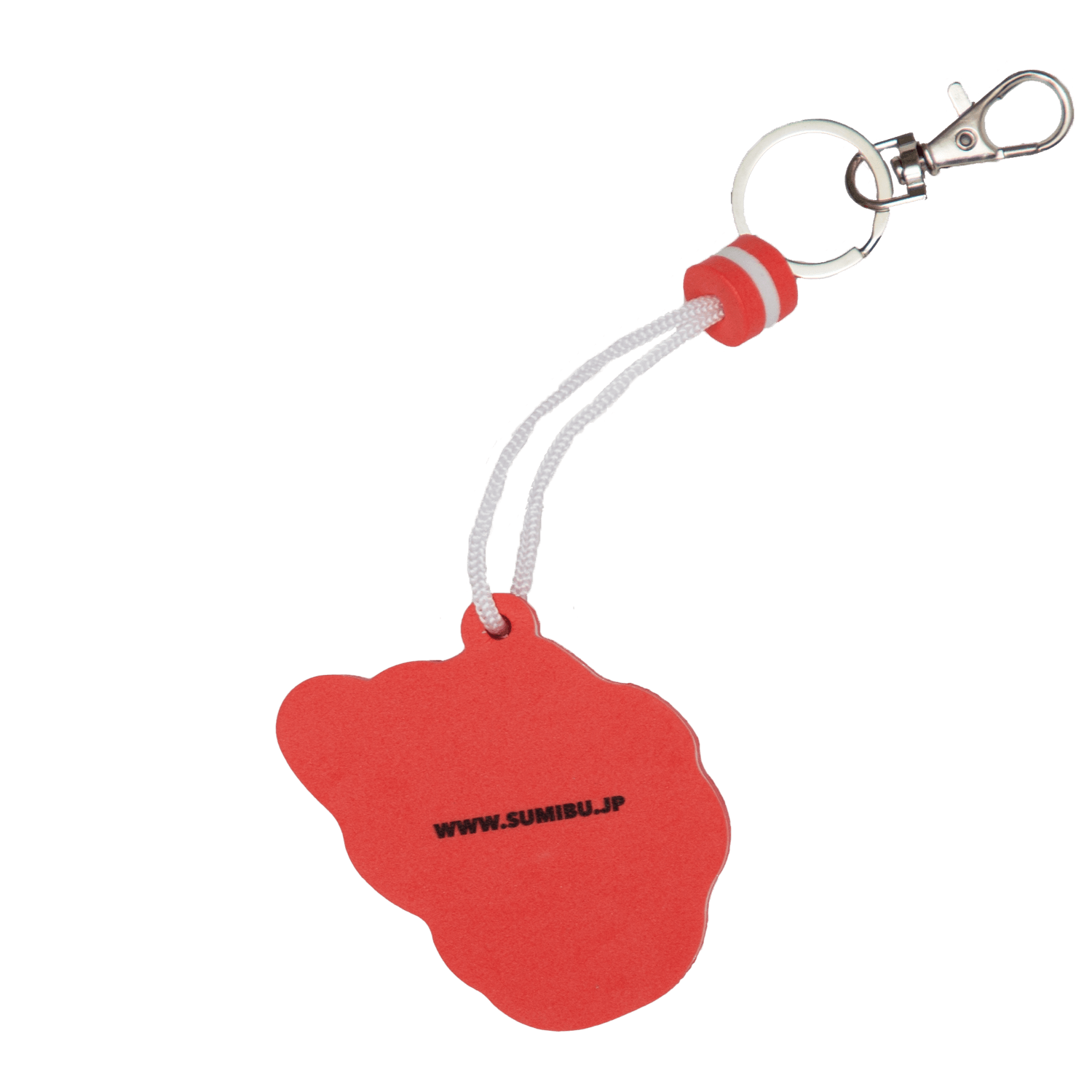 sumibu floating terry keychain red back