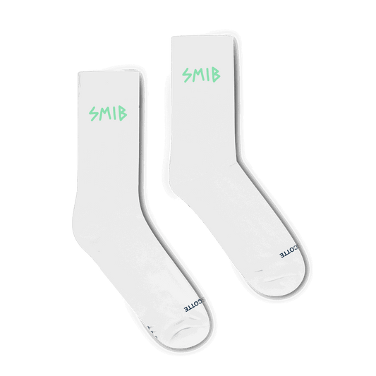 Smib x Mascotte Socks | White - Green - Sumibu