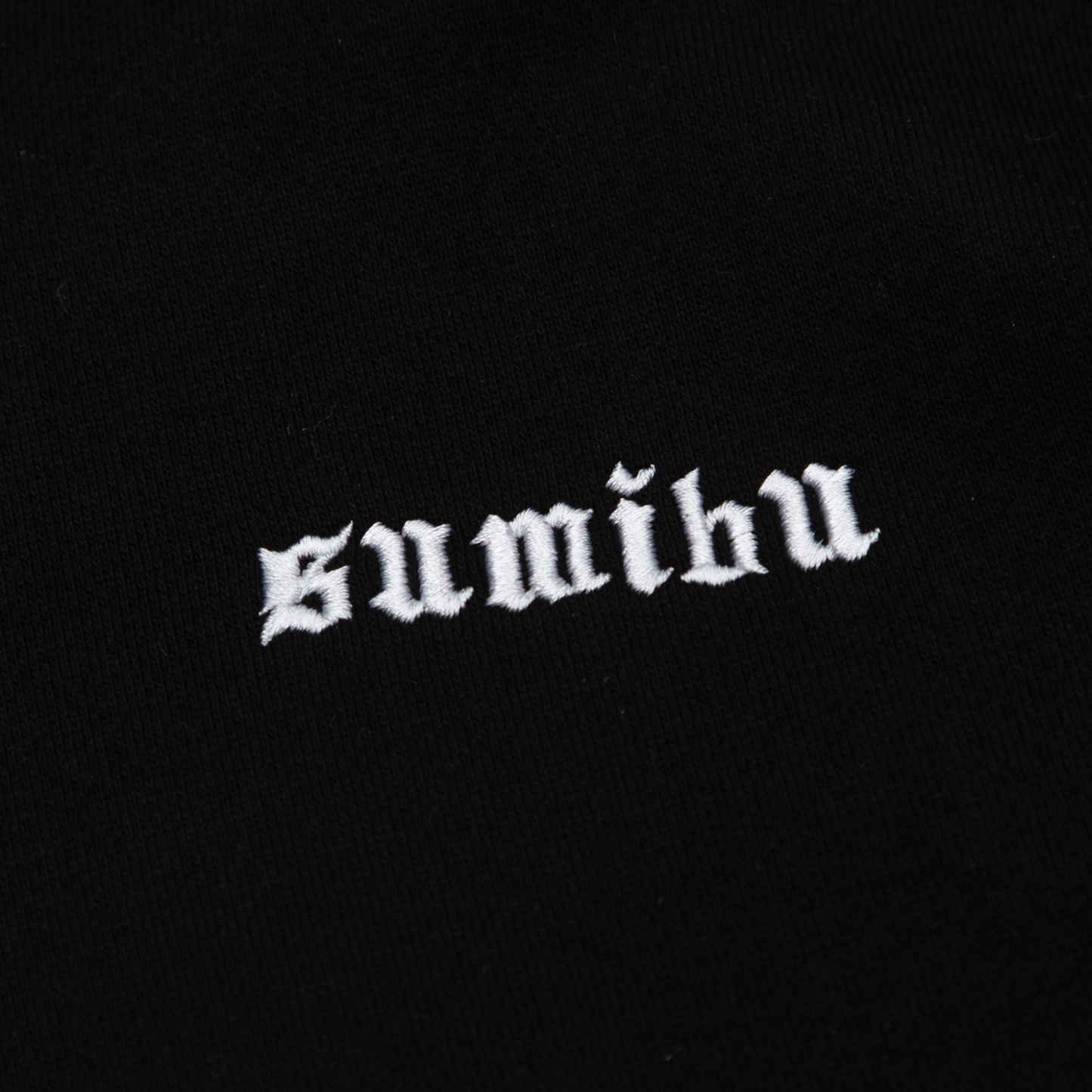 Tiny Ol' Sumibu Zip-Hoodie | Black - White