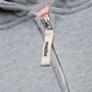 Tiny Ol' Sumibu Zip-Hoodie | Grey - White