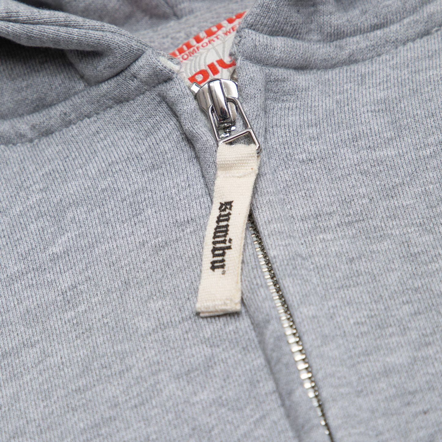 Tiny Ol' Sumibu Zip-Hoodie | Grey - White