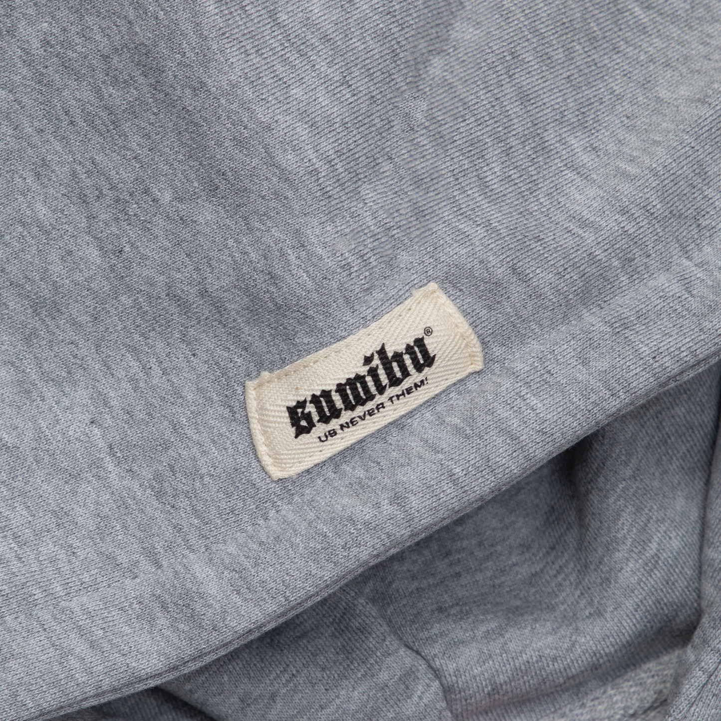 Tiny Ol' Sumibu Zip-Hoodie | Grey - White