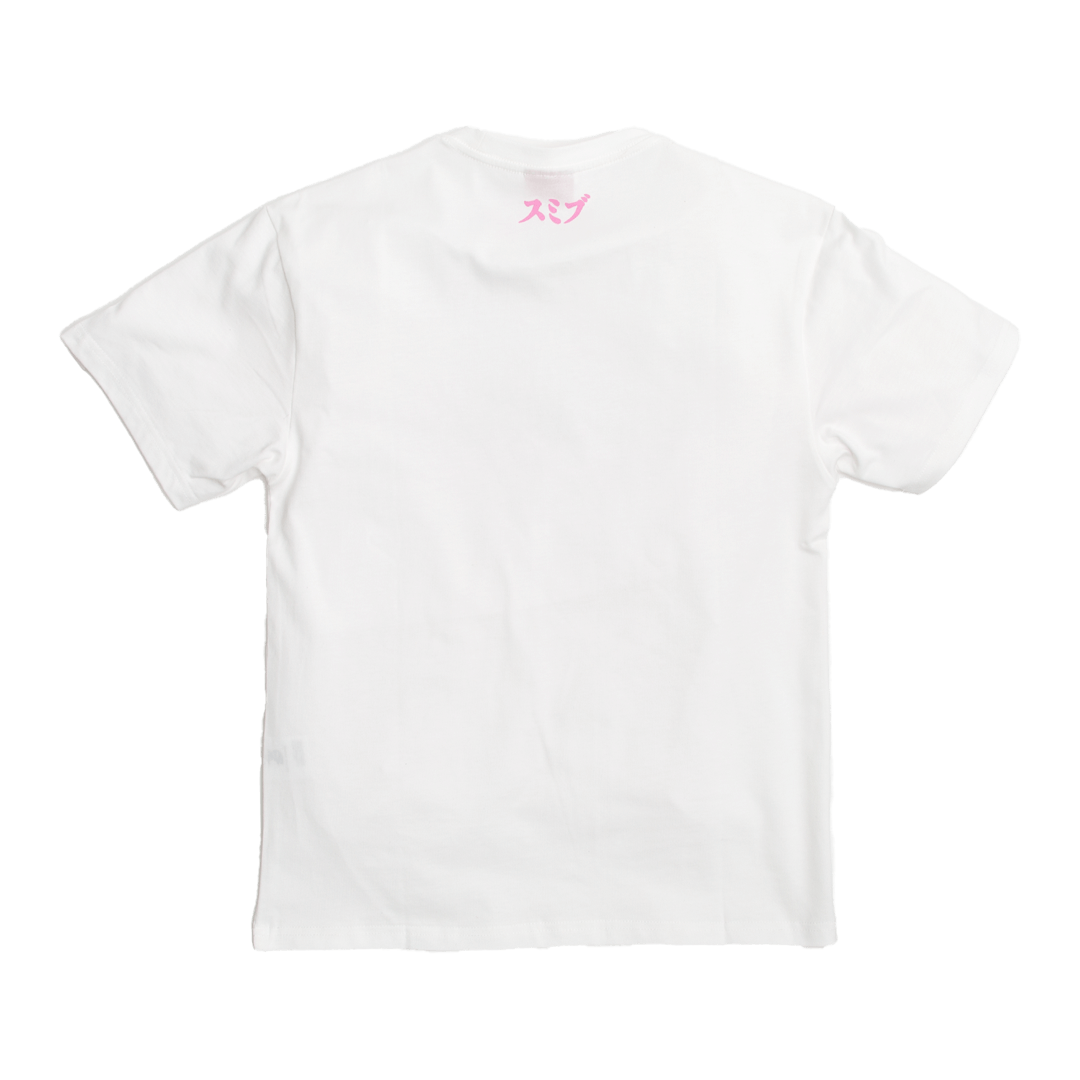 Sumibu Sakura T-shirt White Back