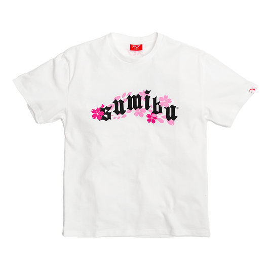 Sumibu Sakura T-shirt White Front